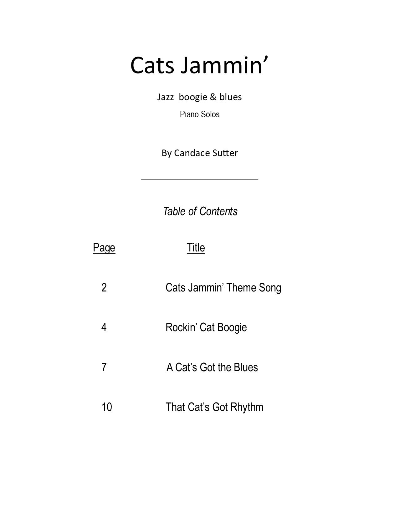 Cats Jammin' Jazz Boogie & Blues