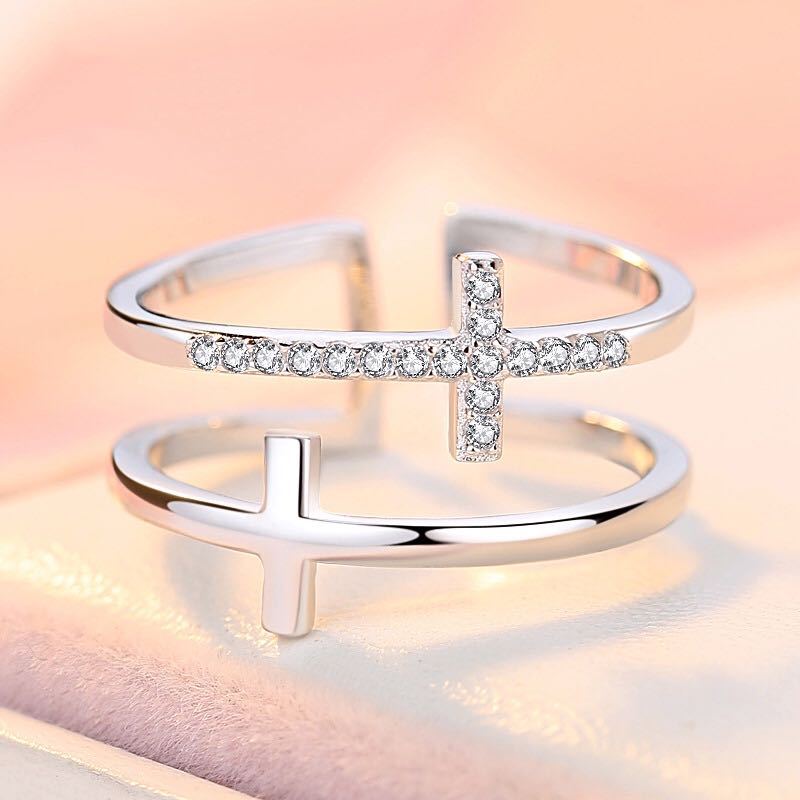 Double Cross Miniature Ring
